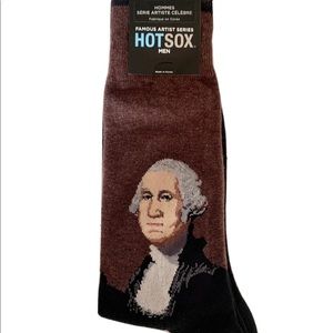 Hotsox Famous Artist Series Mens George Washington Crew Socks Size 10-13